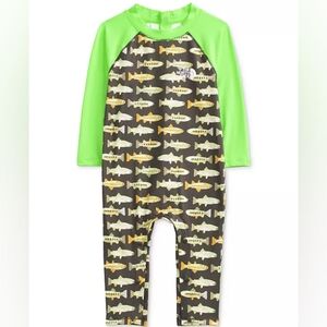 NWT THE NORTH FACE Baby Sun One-Piece Swimsuit, 6-12 months, UPF 40+